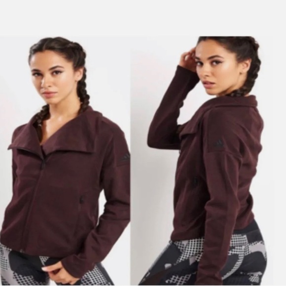 Adidas Heart Racer Moto Asymmetric Zip - Picture 6 of 7